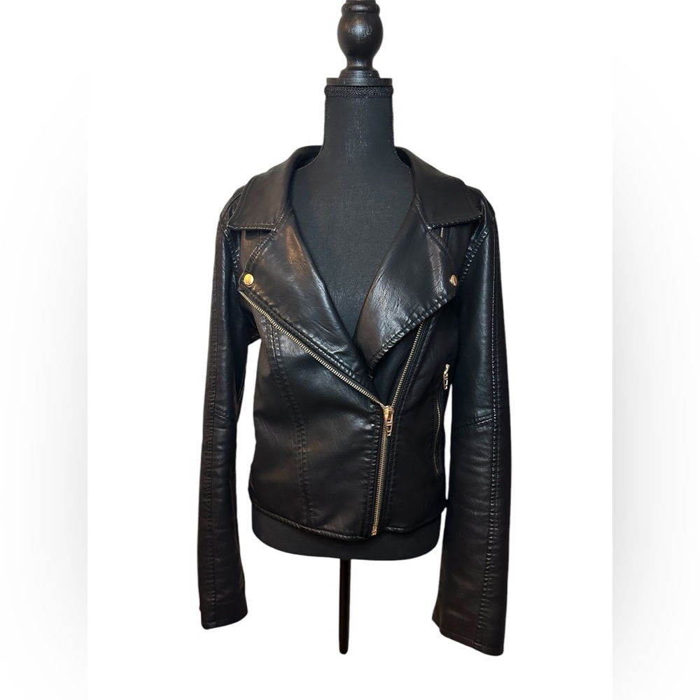 Blank NYC Meant to Be Moto Jacket (Like-New; Black/Gold; XL) - Picture 6 of 16